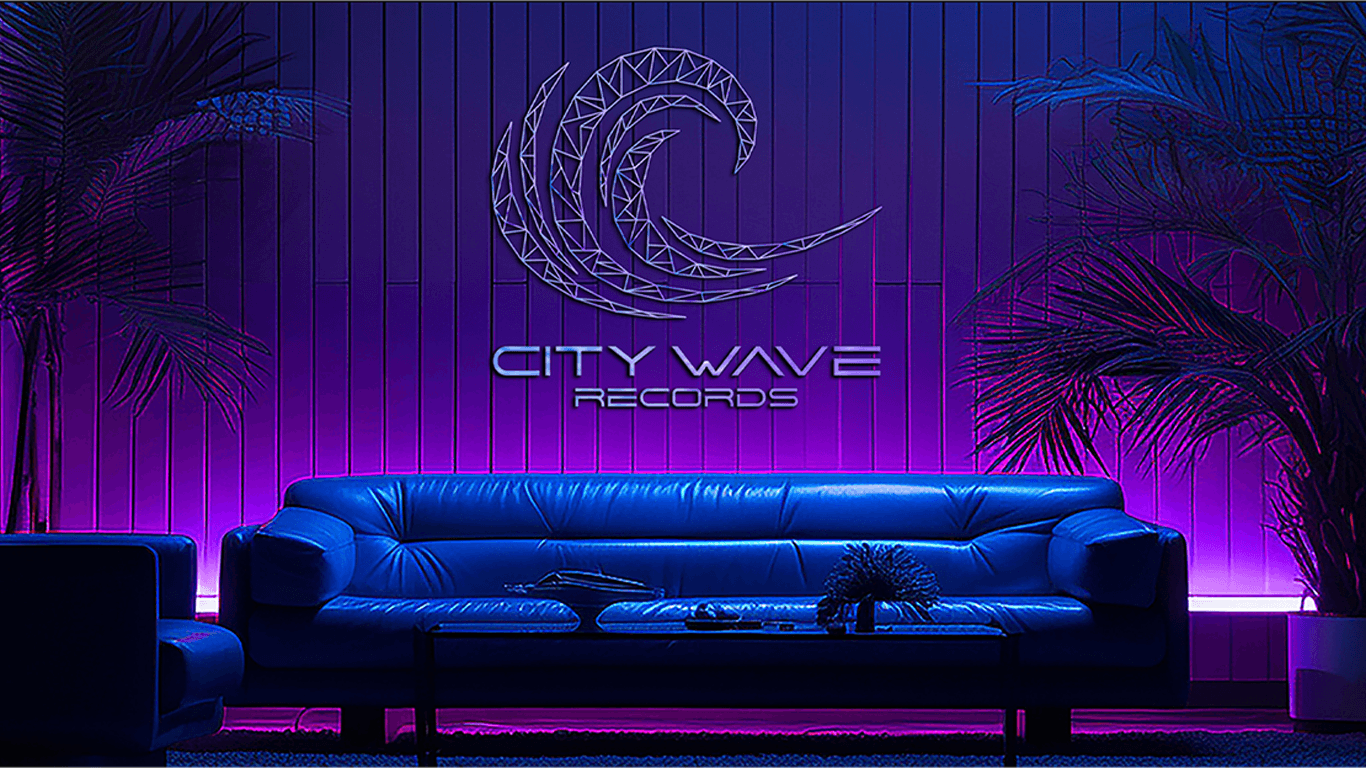 Purple-lit room scene